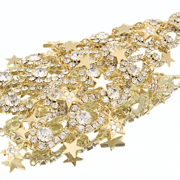 Kirks Folly Limited Edition 114/500 Rhinestones Massive 5" Dangle Brooch - Picture 4 of 9